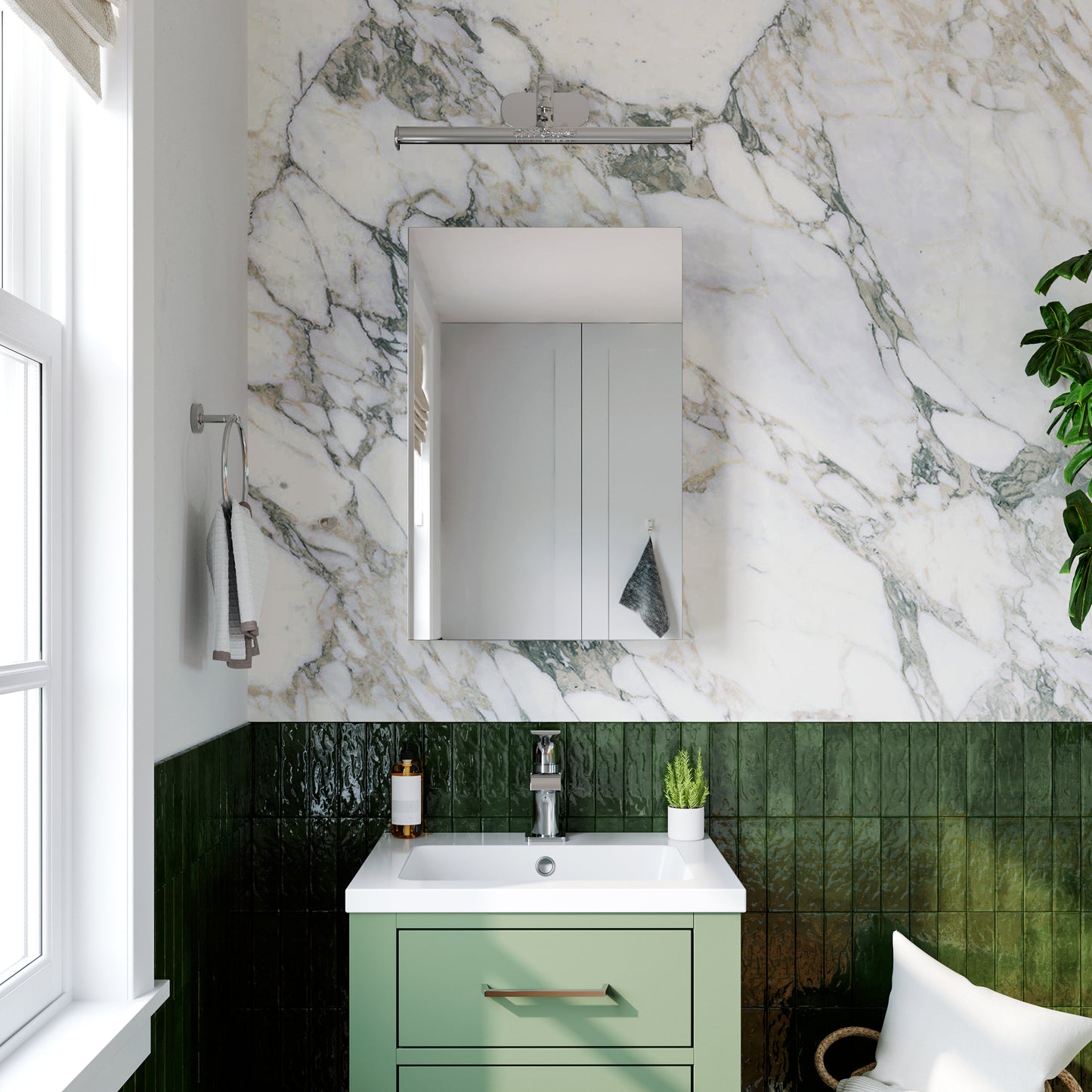 16x24 inch Bathroom Medicine Cabinet with Mirror