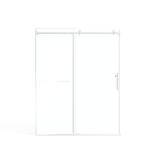 Semi-Framed 60’’W×75’’H Shower Door Bathroom Door Single Sliding Shower Door
