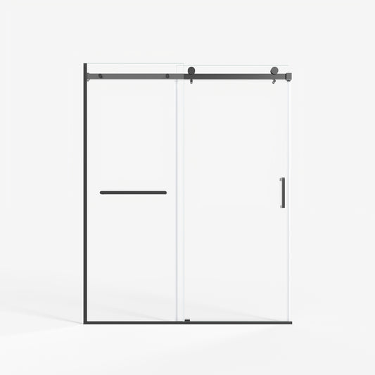 Semi-Framed 60’’W×75’’H Shower Door Bathroom Door Single Sliding Shower Door