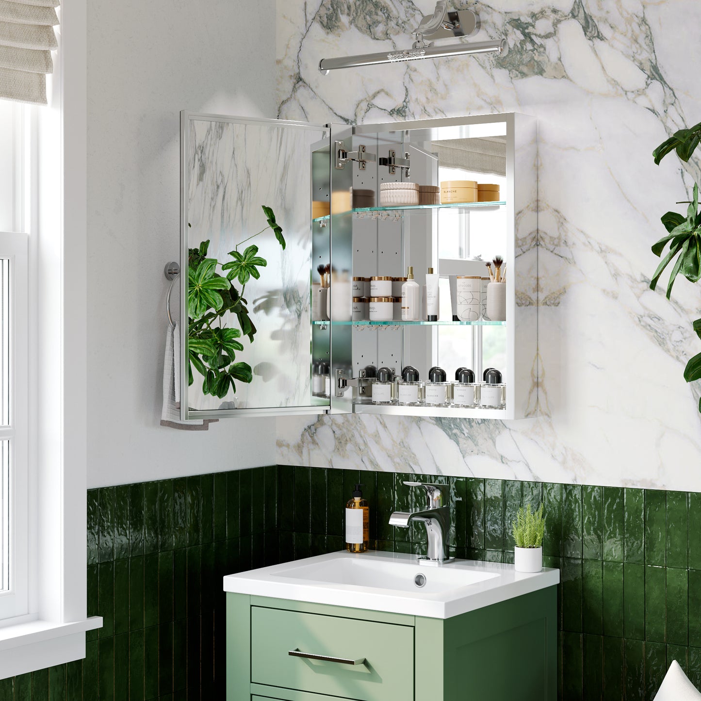 16x24 inch Bathroom Medicine Cabinet with Mirror